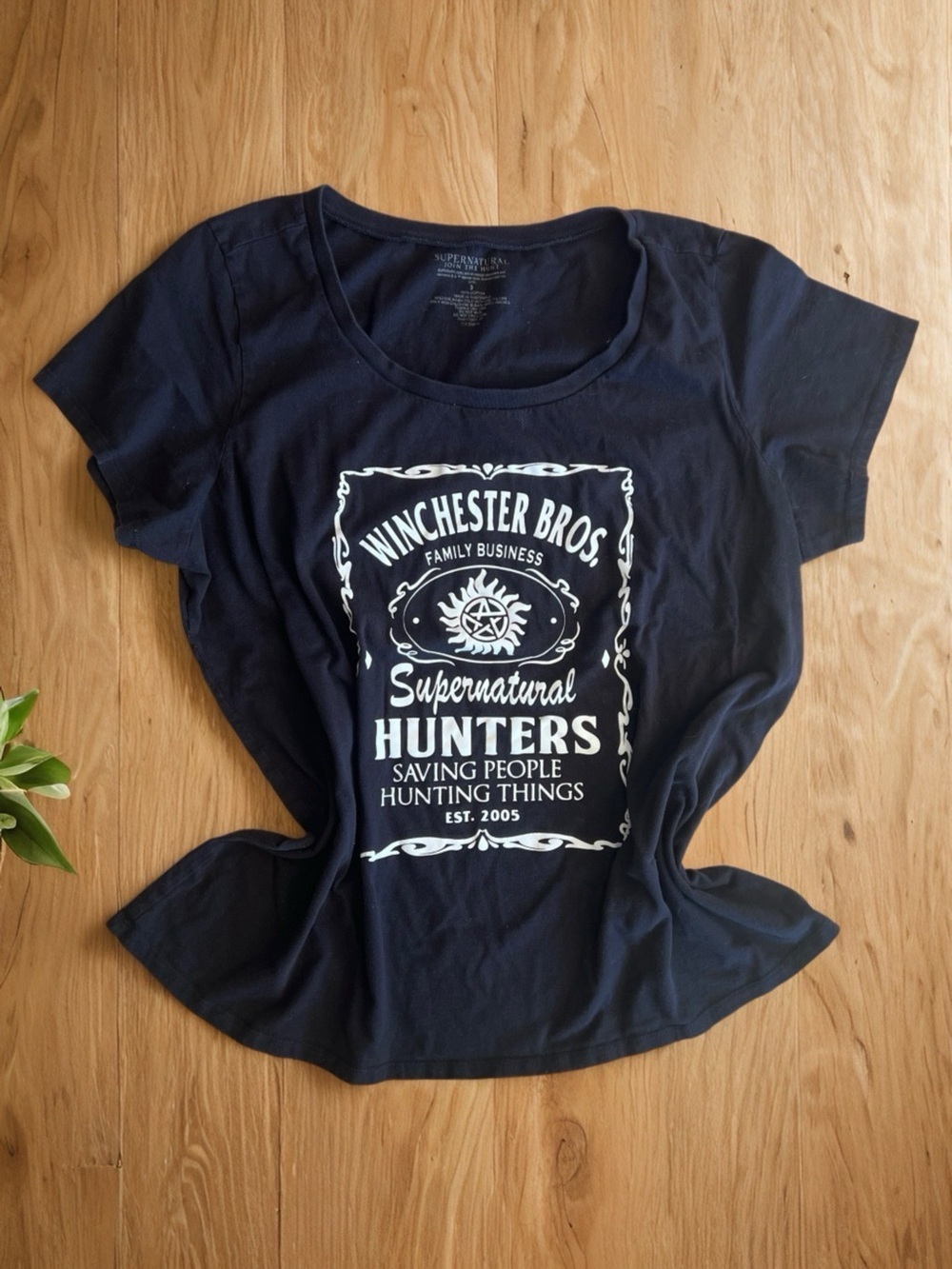 Torrid Supernatural Winchester Bros Hunters Graphic Tee - Black & White
